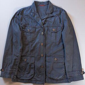 CH Carolina Herrera Navy Blue Cotton Utility Jacket Men's L 4 Pocket M65